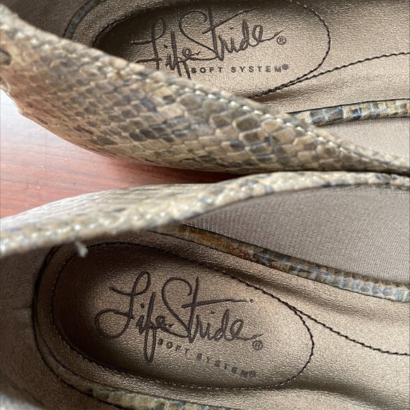 LIFE STRIDE Women's Snake print Flats - BRAND NEW, NEVER WORN - Picture 3 of 11